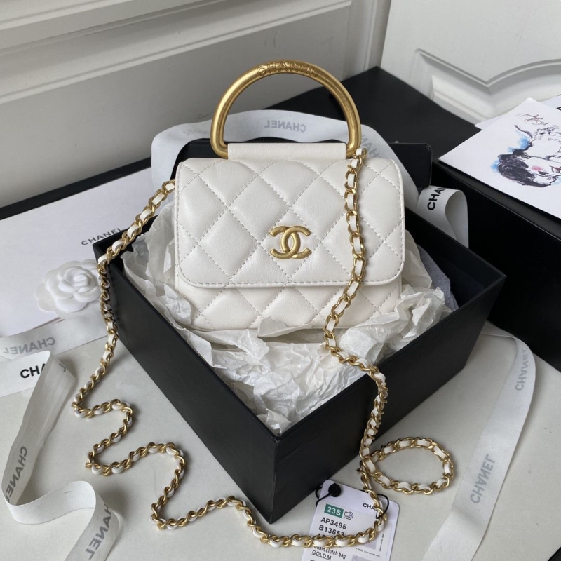 Ch*el top handle bags